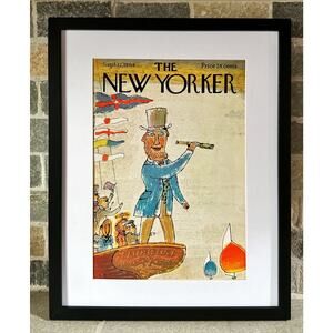 Framed 1964 New Yorker Cover September 12 Joseph Low Explorer